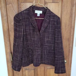 Jones New York Tweed Boucle Blazer Vintage- timeless. Sz 14